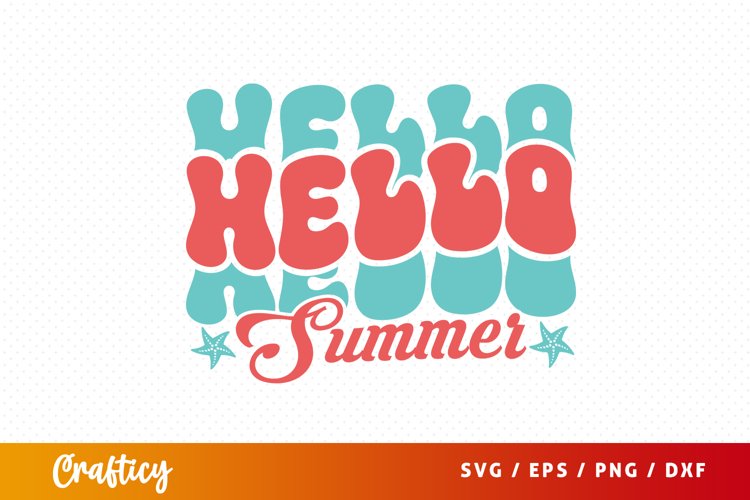 Hello summer SVG (2958585)