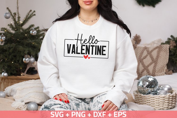 Hello Valentine Svg Image 3
