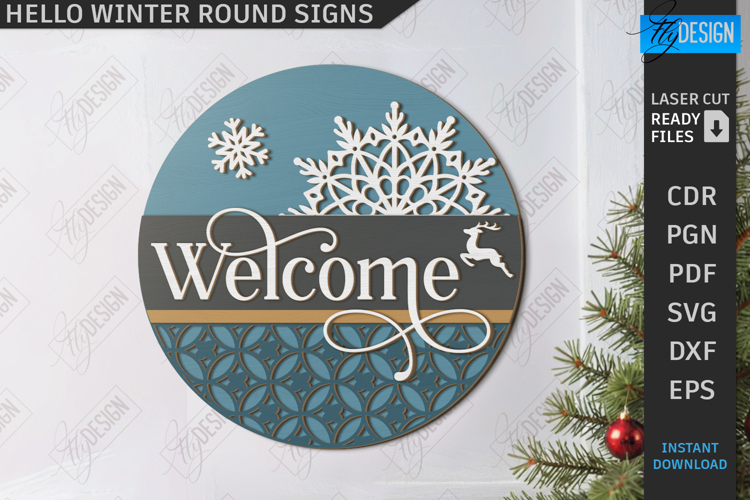 Christmas Welcome Sign Svg Image 8