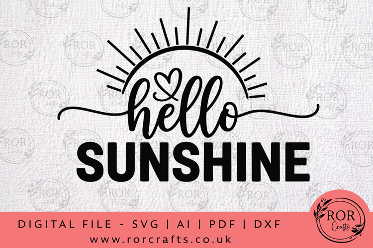 Hello Sunshine Svg Image 3