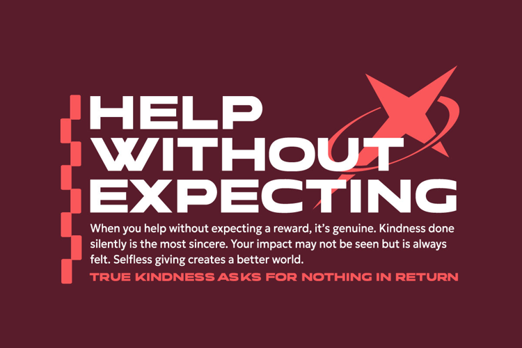 Help Without Expecting Urban Typography T-shirt Design