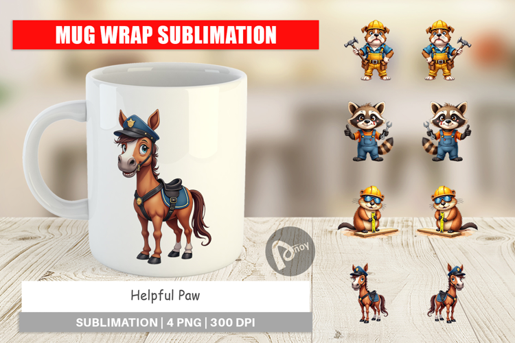 Helpful Paws Mug Wrap