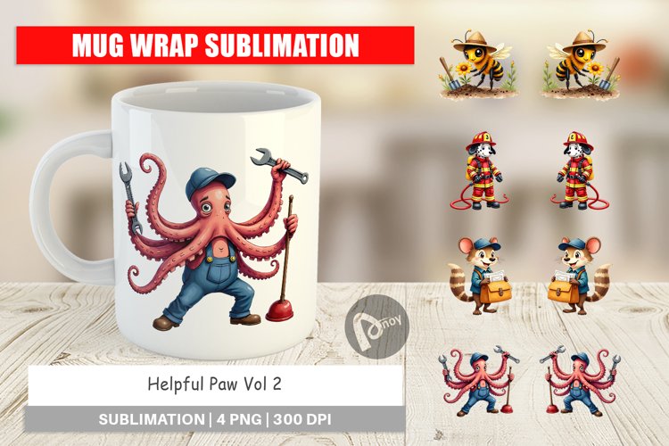 Helpful Paws Mug Wrap