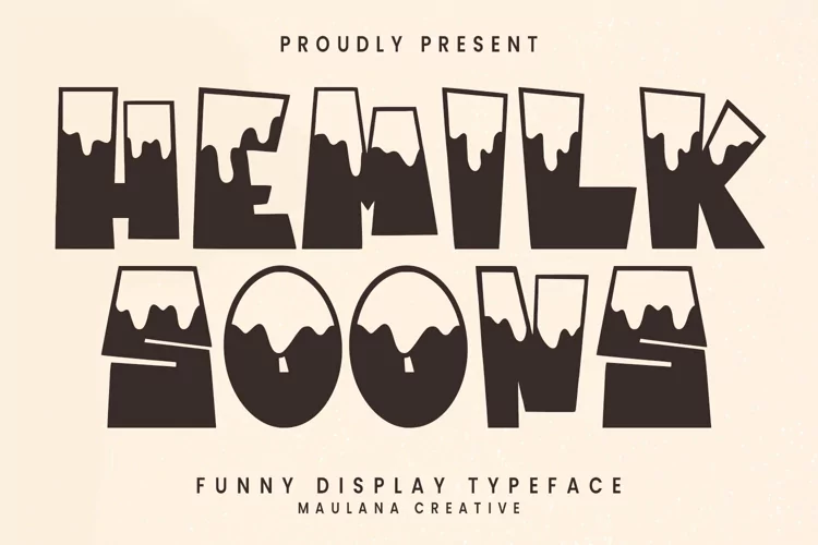 Hemilk Soons Funny Display Typeface