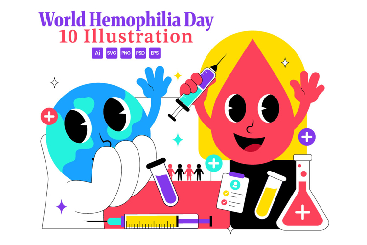 10 World Hemophilia Day Illustration