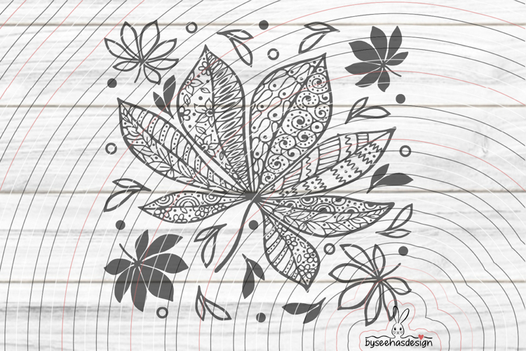 Autumn leaves Cutting file SVG DXF