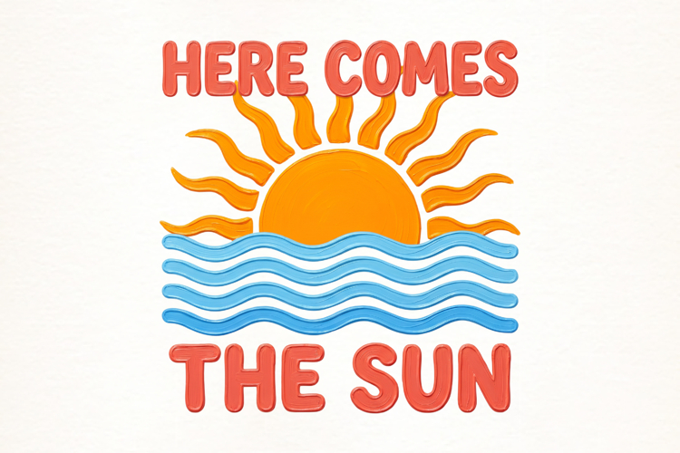 Here Comes the Sun Boho Summer PNG