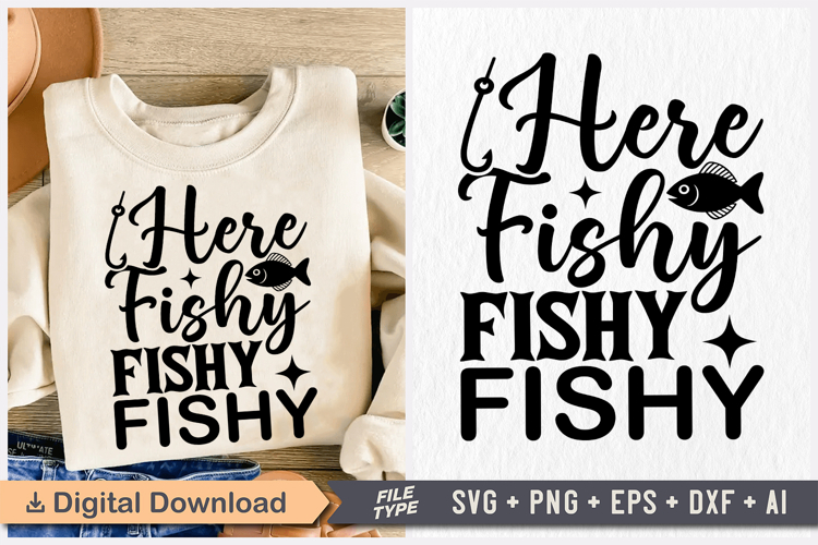Here Fishy Fishy Fishy SVG, Retirement SVG