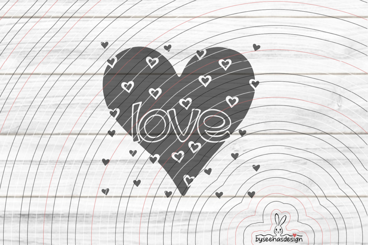 Heart Love Cutting file SVG DXF