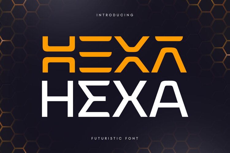 Hexa - Futuristic Font example image 1