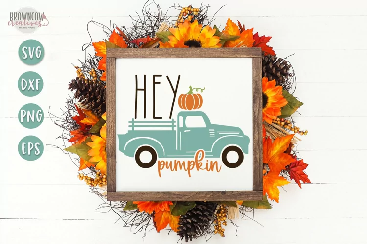 Hey Pumpkin Sign SVG/Cut File