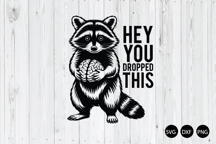 Hey You Dropped This SVG, Funny Raccoon SVG, Funny Sarcastic