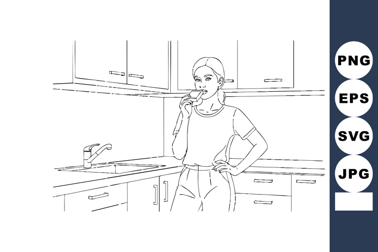 Drinking Clipart Image 13
