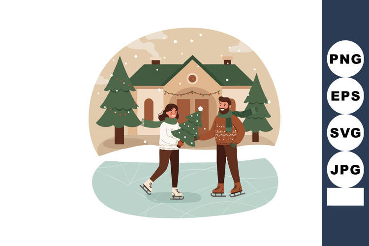 Ice Skating Clipart Image 15