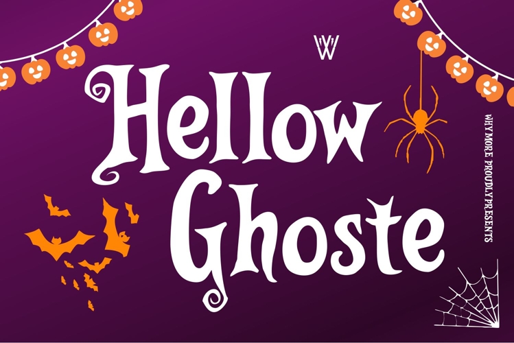 Hellow Ghoste Halloween Horror Display Font | Creepy Scary
