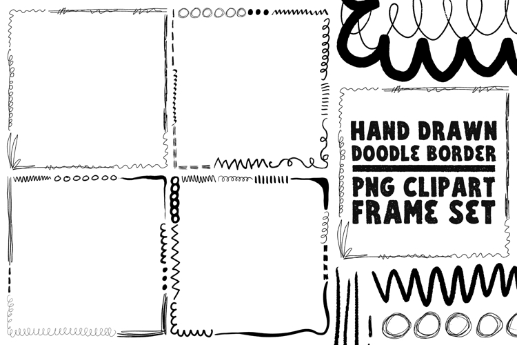 Hand Drawn Doodle Border Png Frames