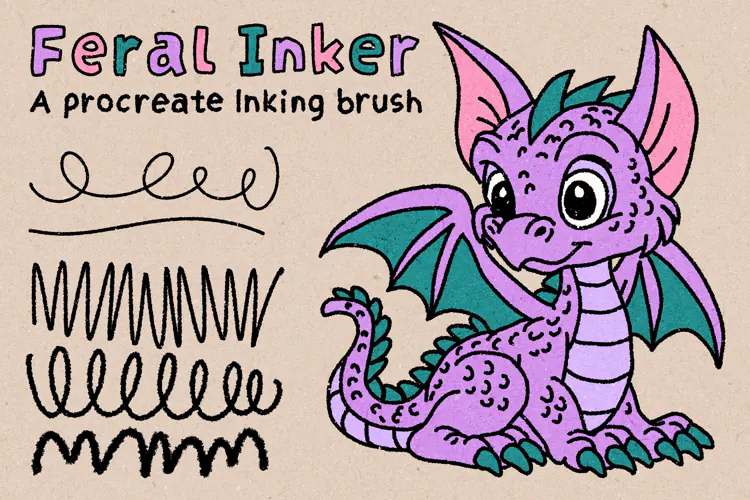 Feral Inker Procreate Inking And Drawing Brush