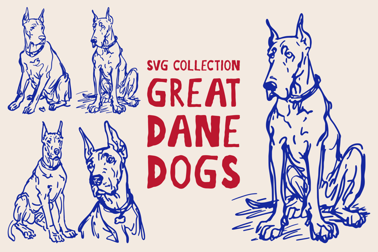 Great Dane SVG Bundle | Dog Mom Designs Set