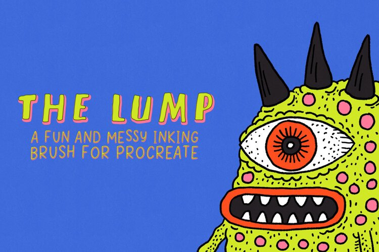 The Lump Procreate Inking Brush example image 1