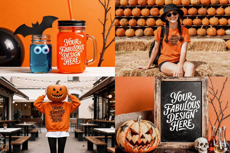 Halloween Mockups Collection Of Easy To Use JPG Images
