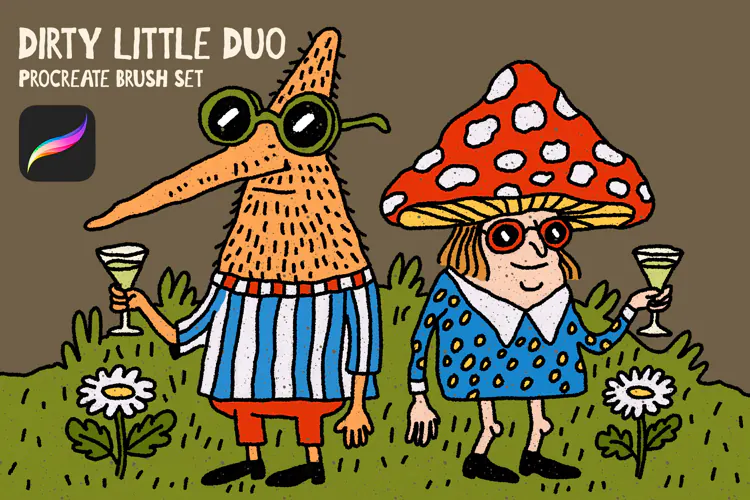 Dirty Little Duo Procreate Inker And Filler