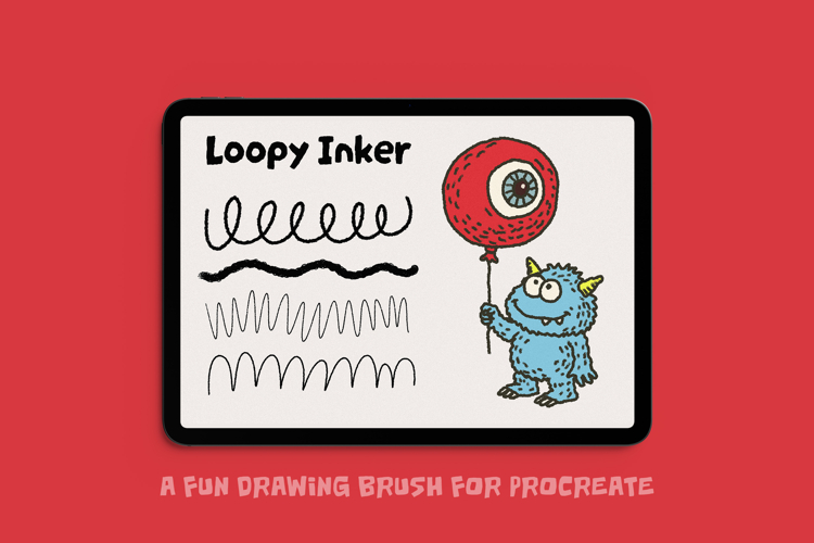 Loopy Inker Procreate Drawing Brush