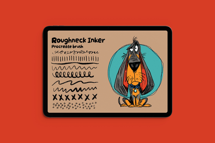 Roughneck Inker Procreate Brush