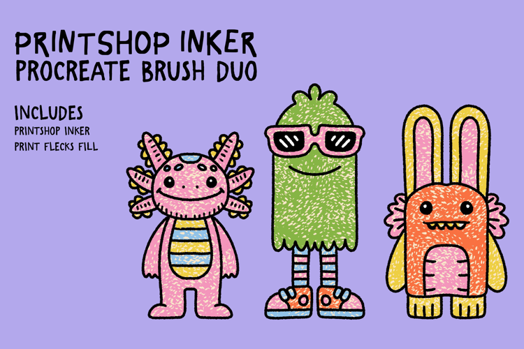 Printshop Inker Procreate Brush Duo