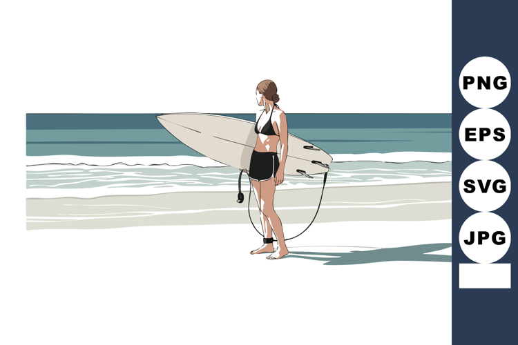 Surfboard Clipart Image 7