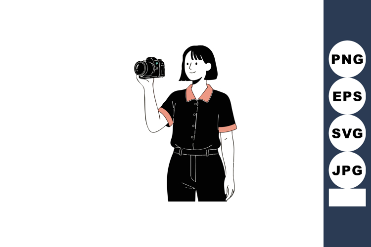 Camera Black And White Clipart