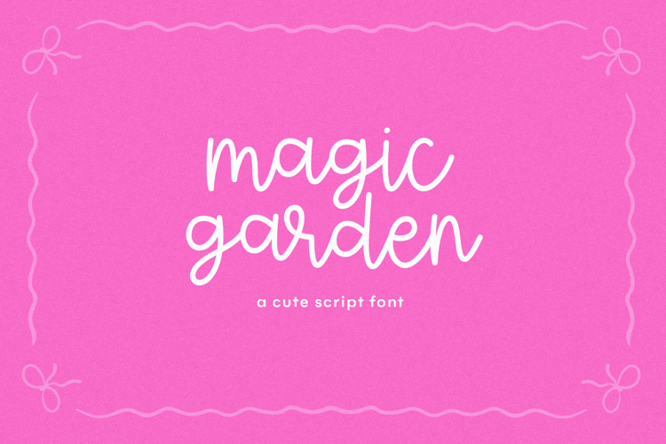 Magic Garden - Cute Script Font
