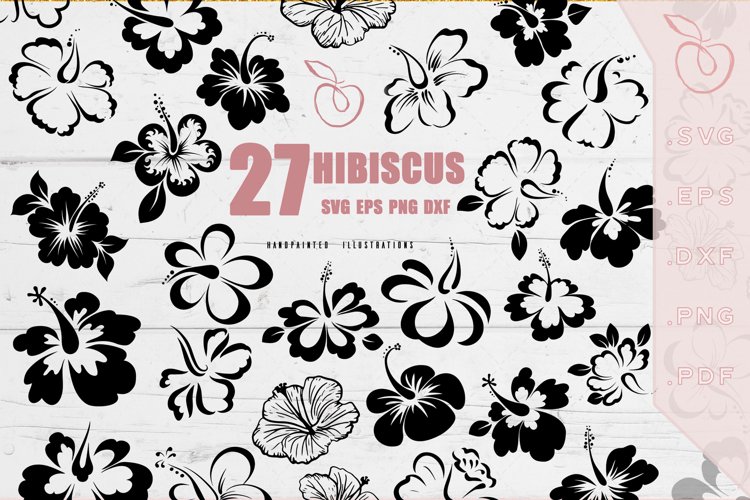 Hibiscus Flower svg set, Hawaiian flowers SV197