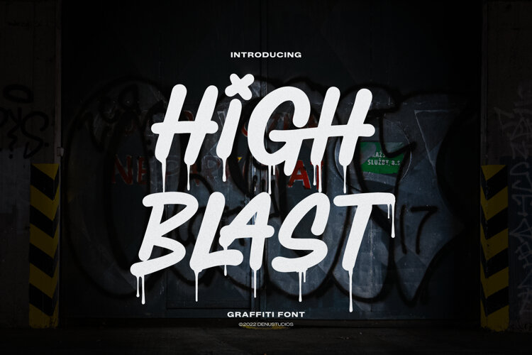 High Blast | Graffiti Font example image 1