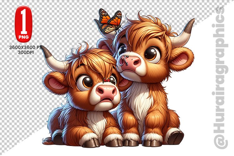 Highland Cow Clipart Image 7