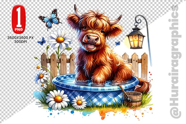 Highland Cow Clipart Image 10
