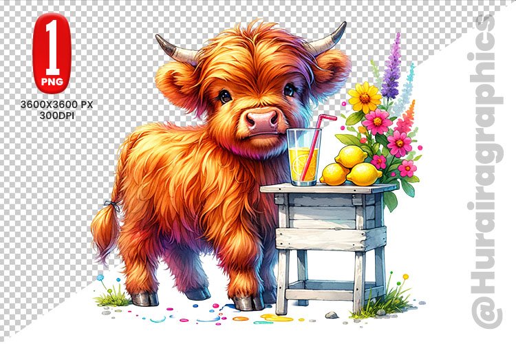 Highland Cow Clipart Image 11
