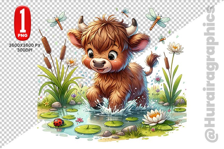 Highland Cow Clipart Image 9