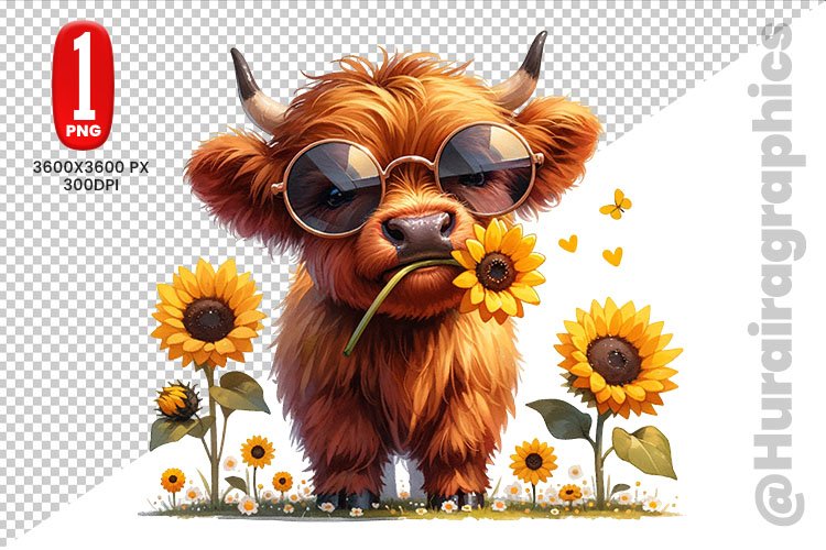 Highland Cow Clipart Image 13