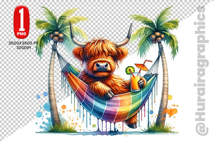 Highland Cow Clipart Image 12
