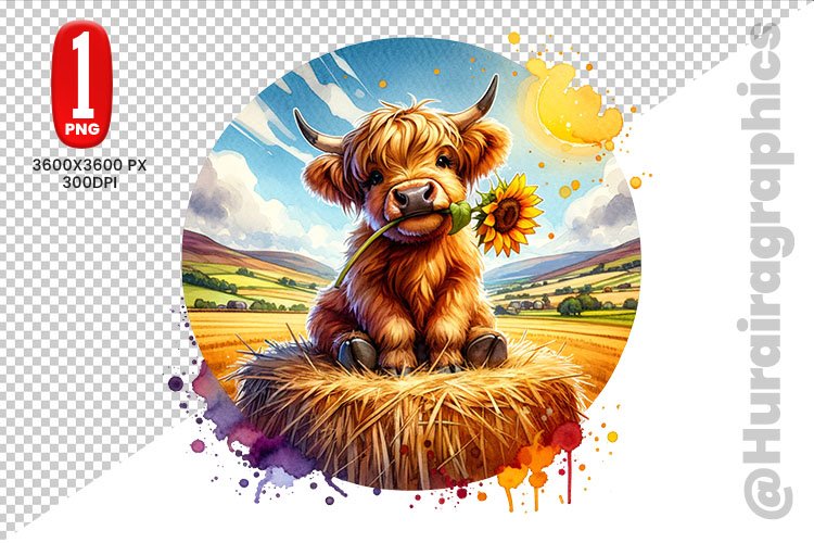 Highland Cow Clipart Image 14