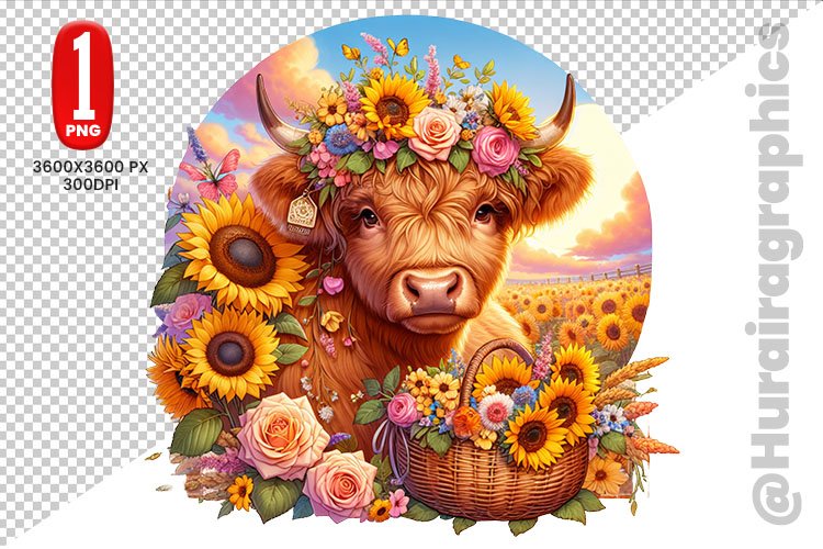 Highland Cow Clipart Image 4