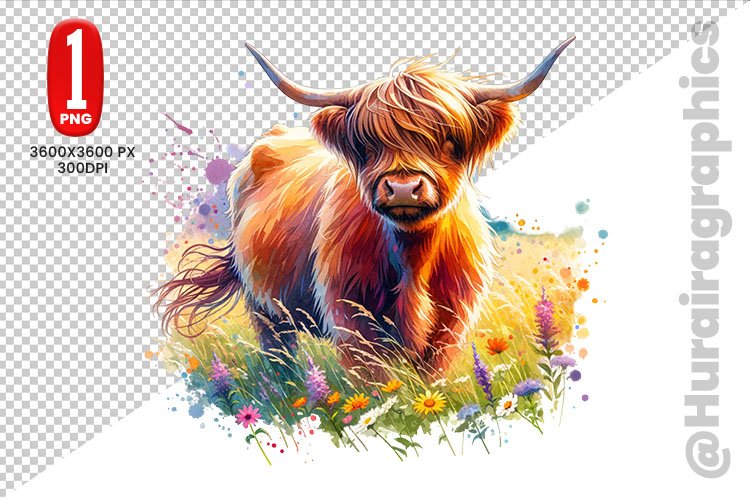 Highland Cow Clipart Image 24