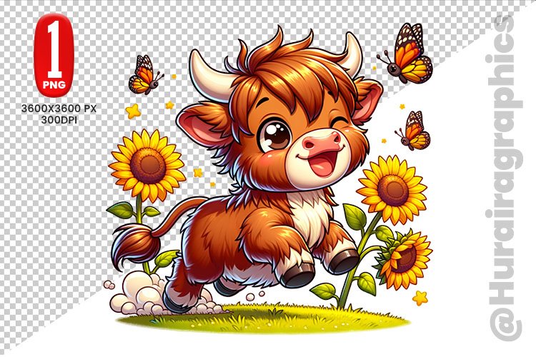 Highland Cow Clipart Image 15