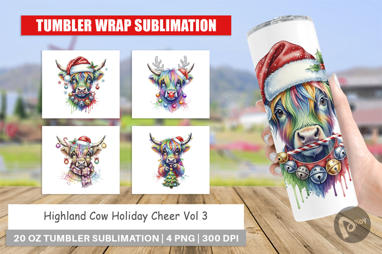 Highland Cow Holiday 2 Tumbler