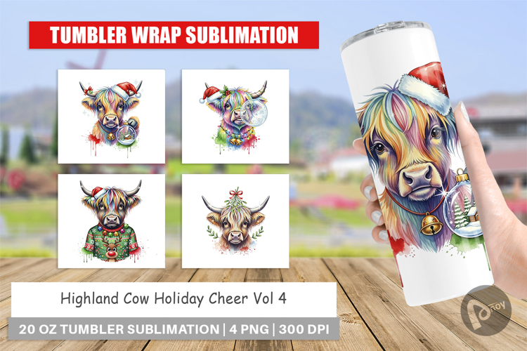 Highland Cow Holiday 2 Tumbler