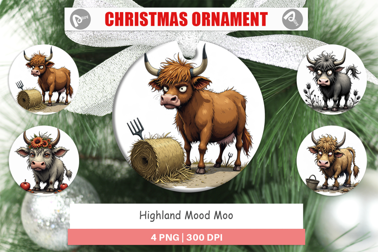 Ornament Highland Moo