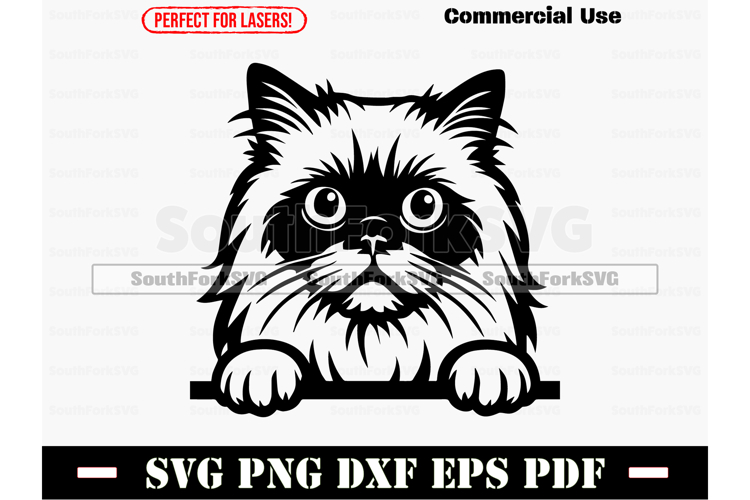Cat Peeking Svg Image 22