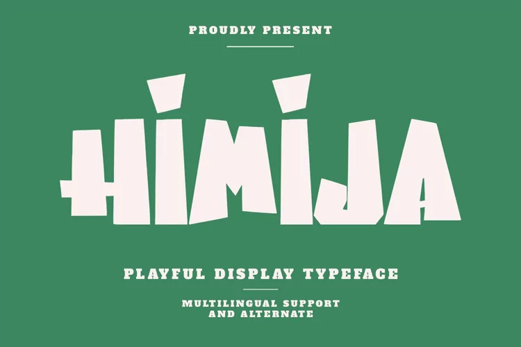 Himija Playful Display Typeface