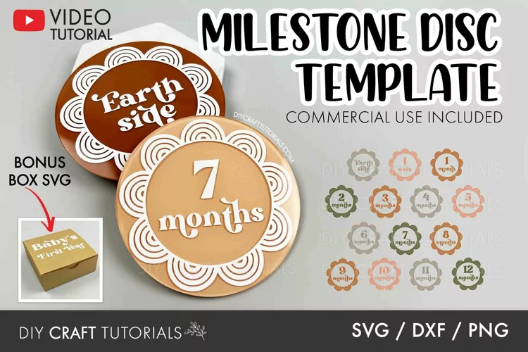 Baby Milestone SVG | Hippie Flower Milestones