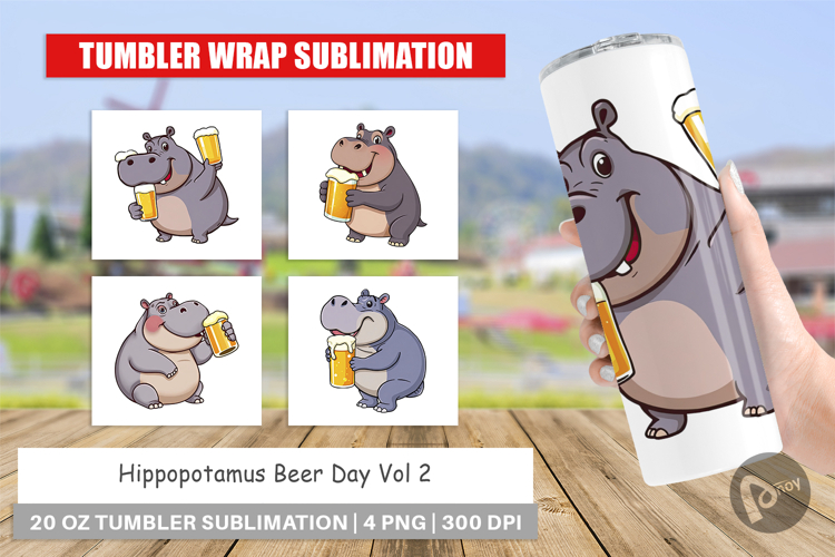 Hippopotamus Clipart Image 2